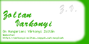 zoltan varkonyi business card